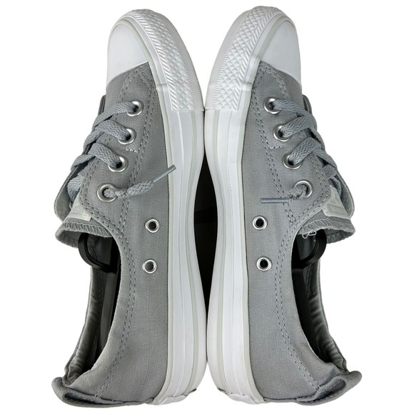 Converse Chuck Taylor Shoreline Linen Grey Slip On Shoes - Picture 5 of 7